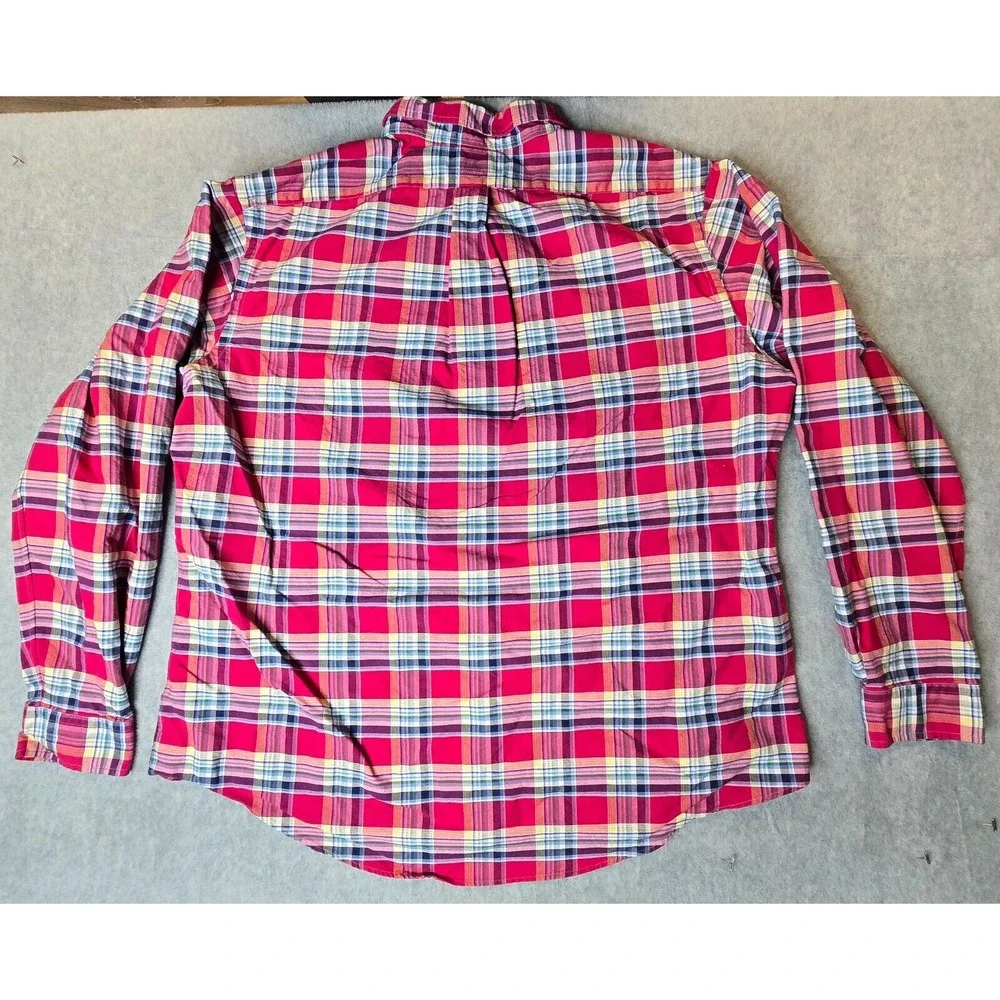 Vintage Ralph Lauren Men's Plaid Shirt XXL Long Sleeve Button Up Polo‎ Pony